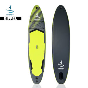 Inflatable Stand Paddle Board Portable with Drop Stitch Material Inflatable Stand up Paddle Board Paddleboard eiffel black