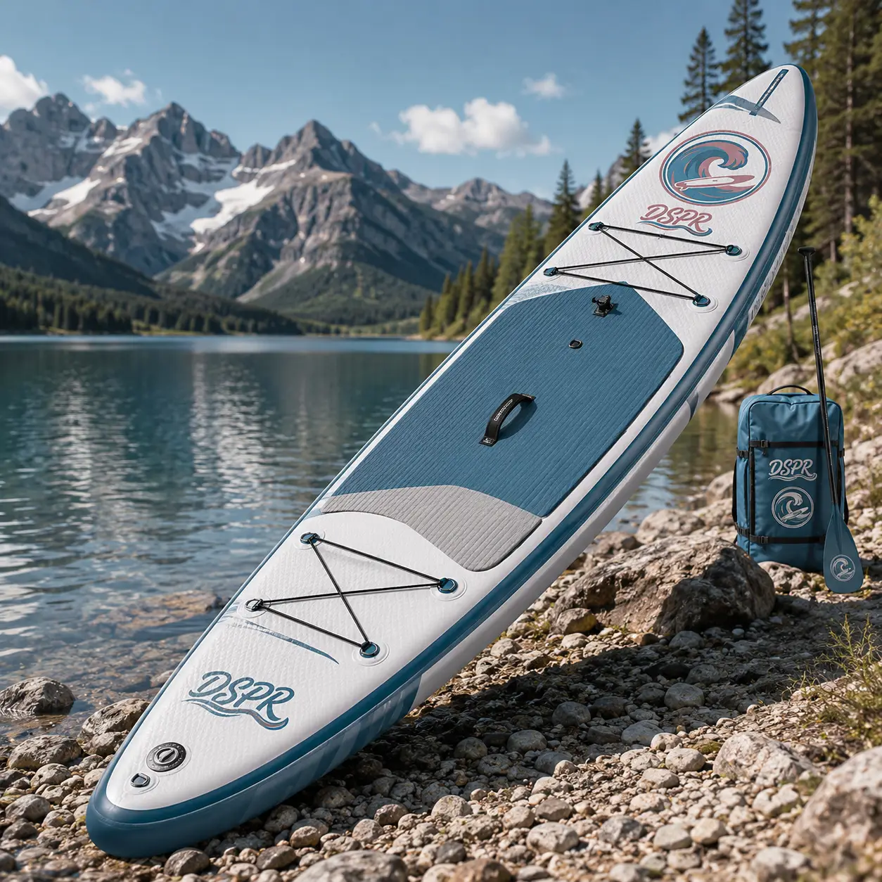 Custom touring inflatable SUP board for long distance paddling