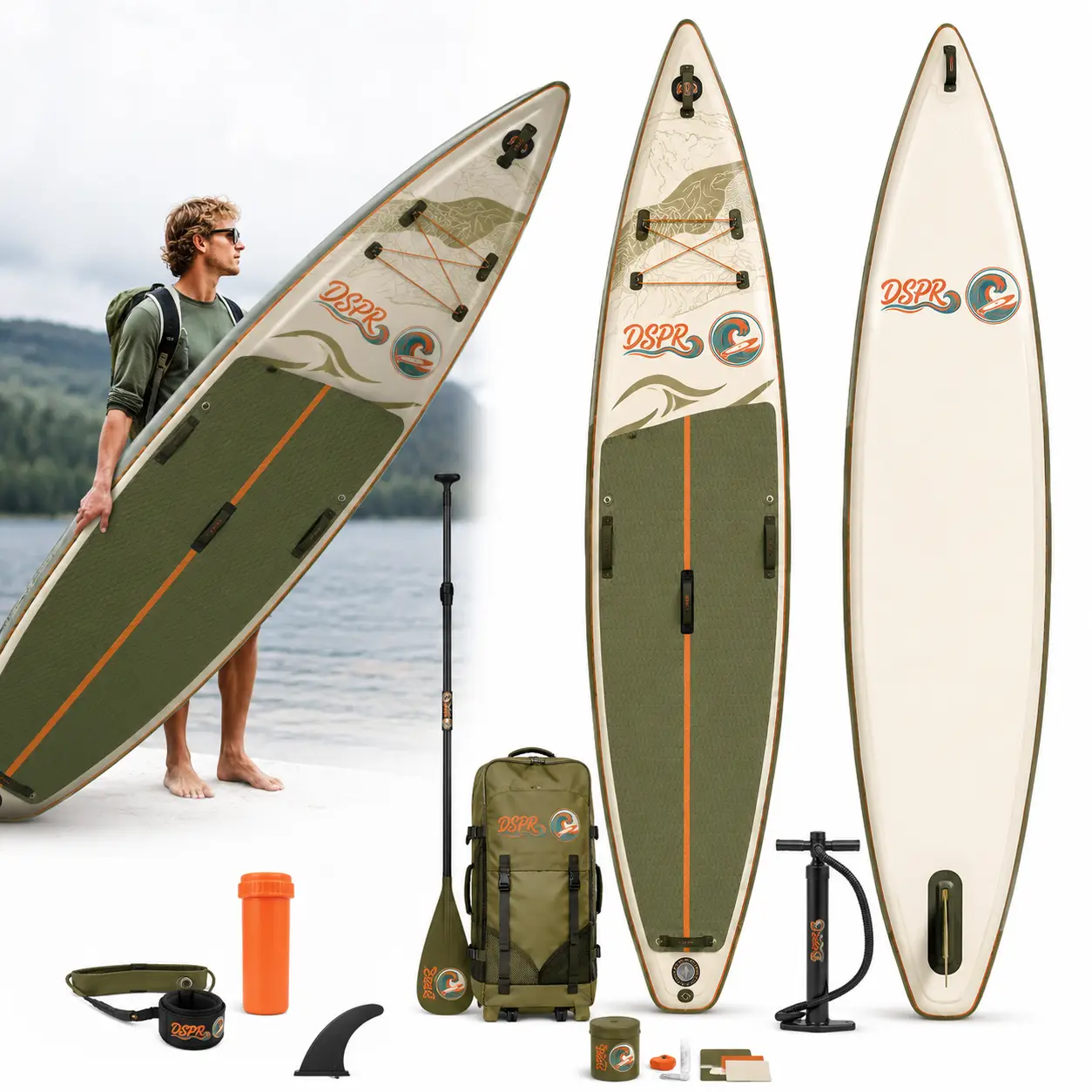 11'6 touring inflatable SUP board for travel
