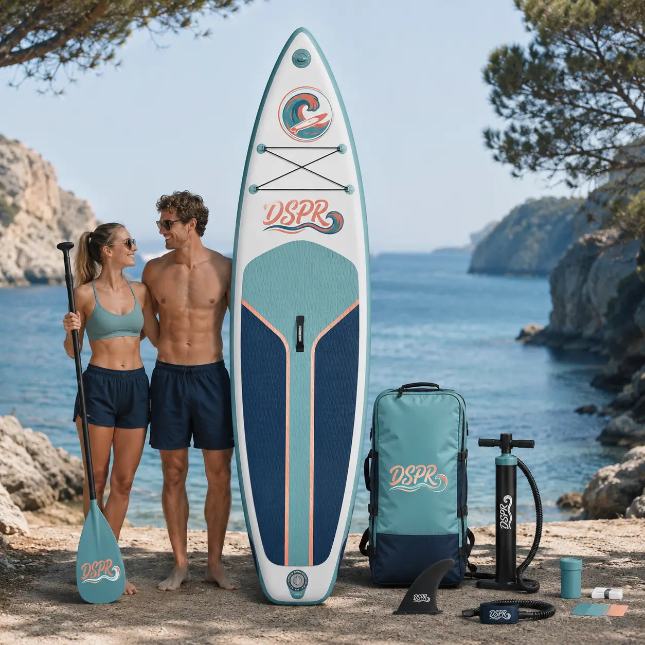 12'6 touring inflatable SUP board for expedition paddling