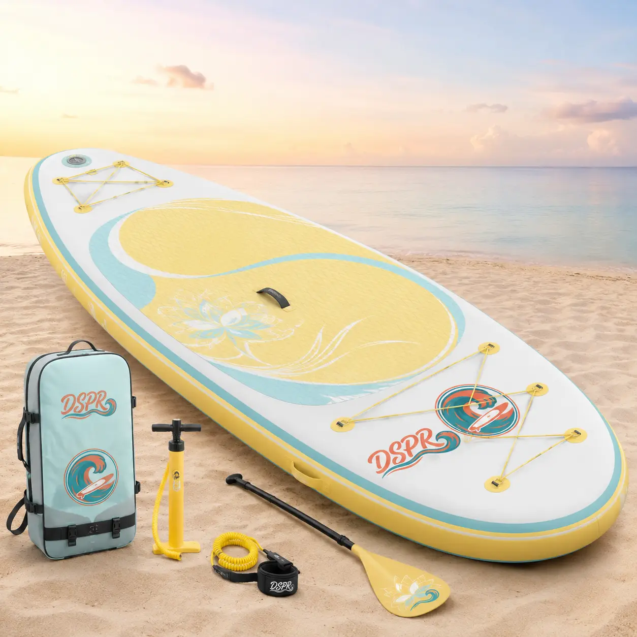 OEM inflatable yoga paddle board with full accessories