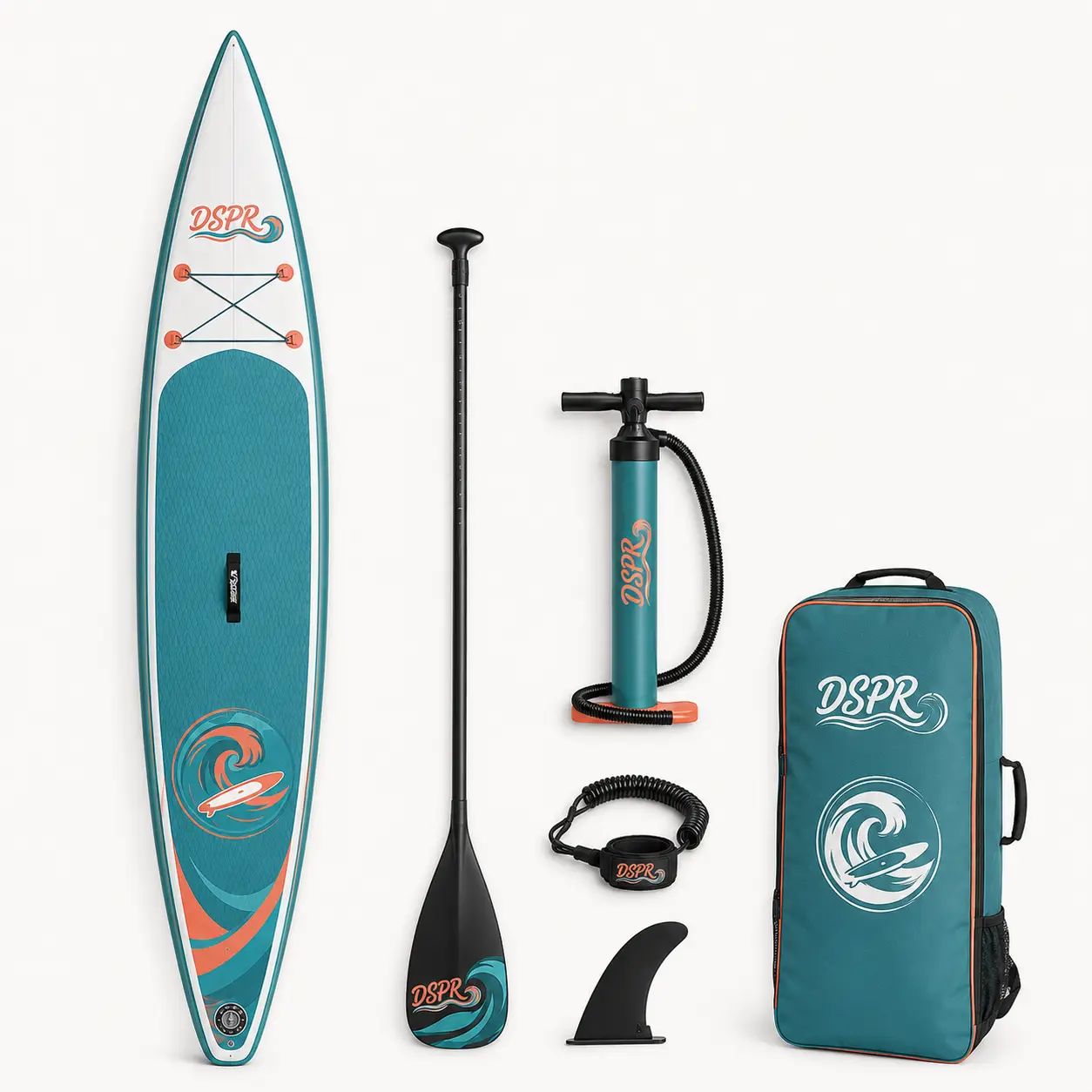 All water inflatable racing SUP board for lakes and coastline