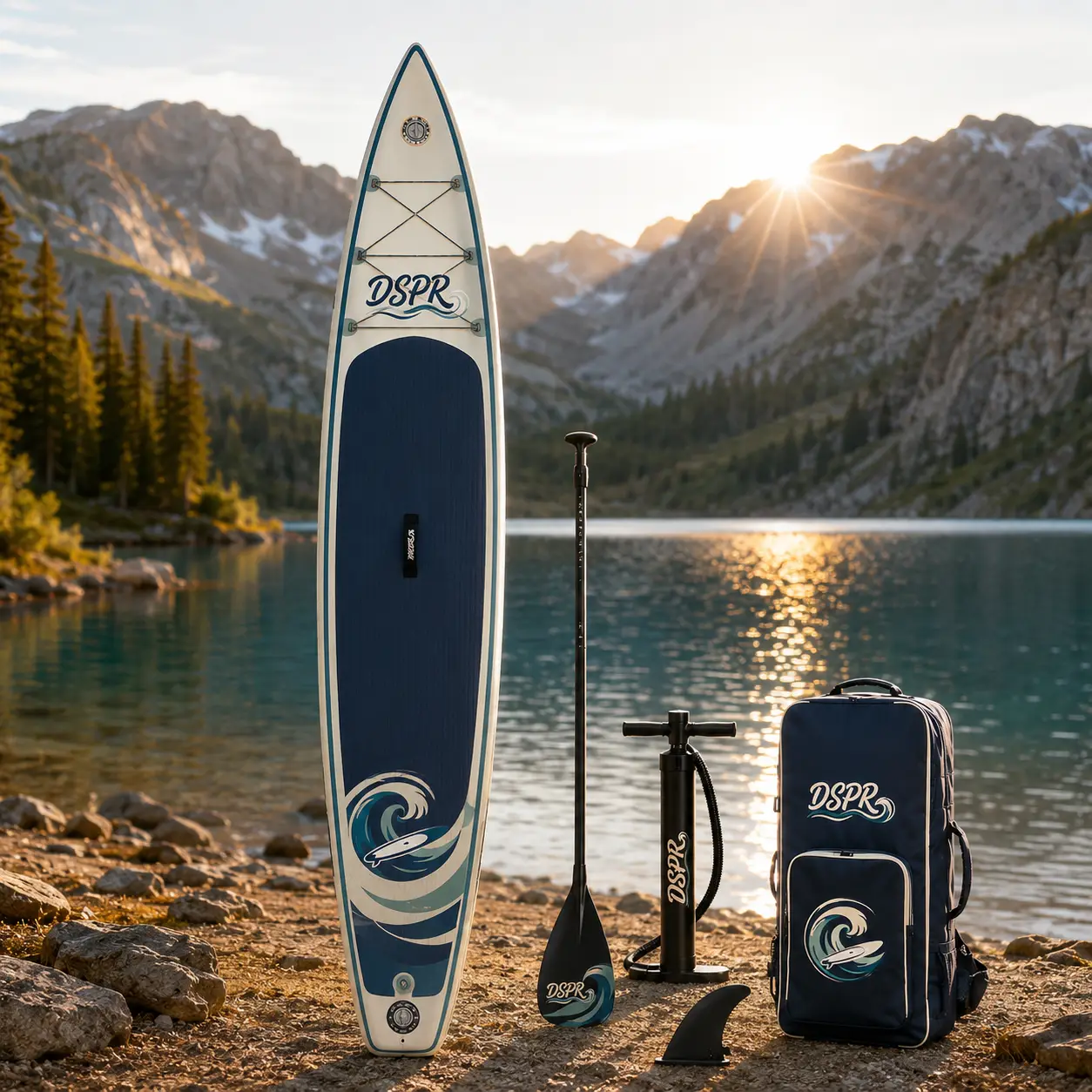 OEM inflatable race paddle board package for distributors