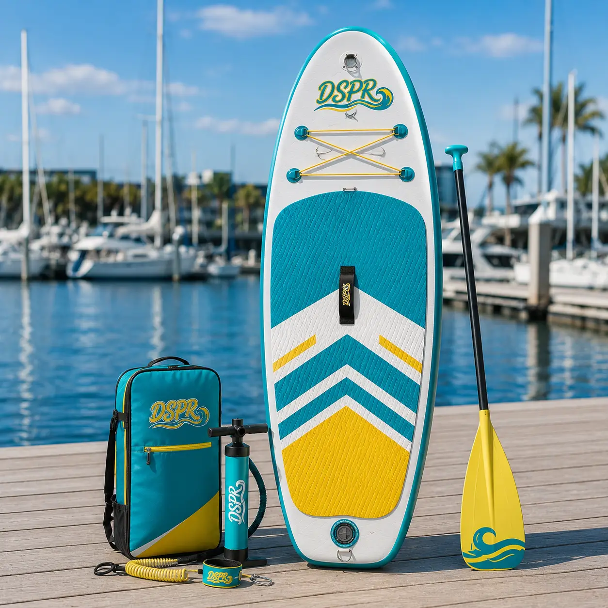 DSPR mini cruiser children SUP board with custom logo and bright color design