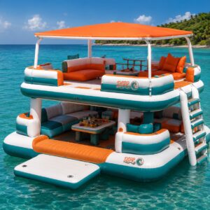 Double Deck Inflatable Floating Sofa