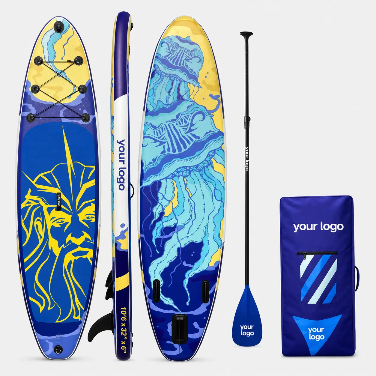 Premium all around inflatable SUP board for resorts